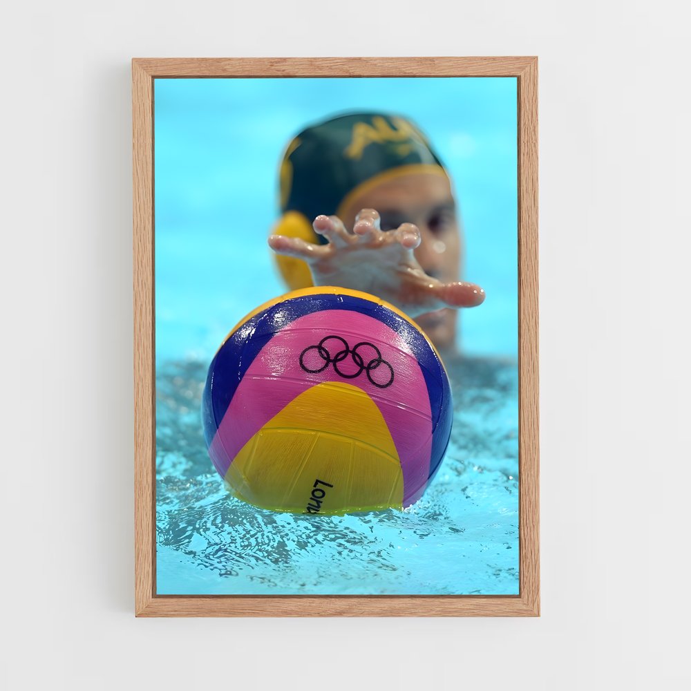 Poster Plongeon Radieux – affiche Water-polo (vue 4)